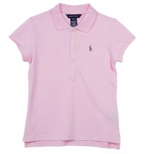 Ralph Lauren Pink Polo T-Shirt M (8/10 ) Yrs