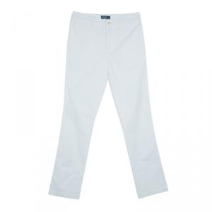 Polo By Ralph Lauren White Cotton Trousers 12 Yrs