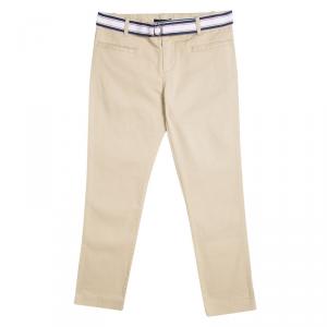 Ralph Lauren Khaki Belted Slim Fit Pants 10 Yrs