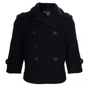 Ralph Lauren Navy Blue Double Breasted Wool Coat 2 Yrs