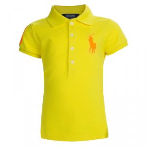 Ralph Lauren Yellow Polo T-Shirt 4 Yrs