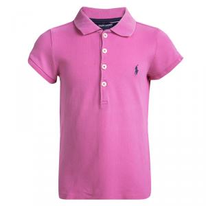 Ralph Lauren Pink Short Sleeve Polo T-Shirt 5 Yrs