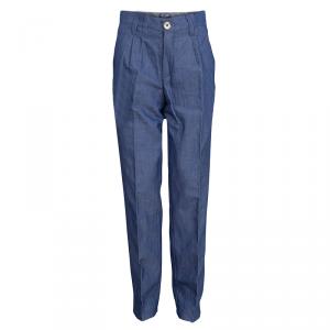 Roberto Cavalli Devils Indigo Chambray Pants 10 Yrs