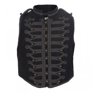 Pre Owned Stella Mccartney Kids Grey Cropped Sleeveless Military Waistcoat 6 Yrs