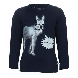 Stella McCartney Kids Navy Blue Graphic Print Long Sleeve T Shirt 8 Yrs