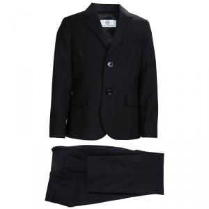 Young Versace Black Wool Pant Suit 6 Yrs