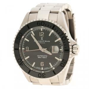 Bernhard H. Mayer Black Stainless Steel Nauticus Austro Limited Edition Men's Wristwatch 45 MM