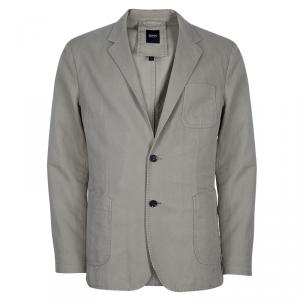 Pre Owned Boss by Hugo Boss Men's Beige Blazer XL