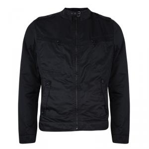 Pre Owned Boss by Hugo Boss Men's Black Nylon Jacket L