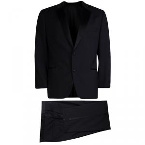 Boss by Hugo Boss Black Wool Tuxedo Suit XXL