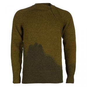 Bottega Veneta Men's Brown Green Knit Sweater M
