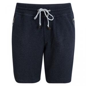 Brunello Cucinelli Dark Blue Zip Pocket Detail Shorts L