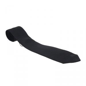 Pre Owned Burberry Black Silk Tie 
