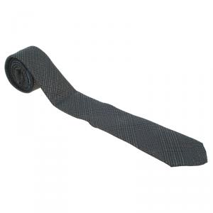 مملوكة مسبقًا Burberry Green Silk and Linen Tie 