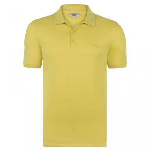 Pre Owned Burberry Brit Yellow Short Sleeve Polo Shirt S