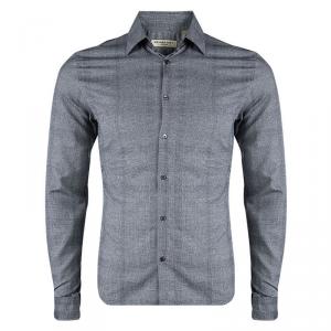 Burberry London Monochrome Checked Cotton Southbrook Shirt S