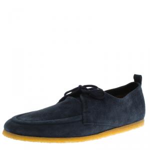 Burberry Navy Blue Suede Tobias Loafers Size 44