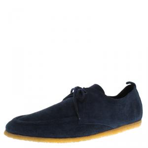 Burberry Prorsum Blue Suede Tobias Loafers Size 46