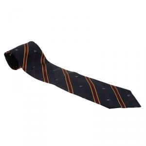 مملوكة مسبقًا Burberry Blue and Red Striped Silk Tie