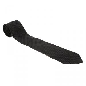 مملوكة مسبقًا Burberry Grey Novacheck Polka Dot Silk Tie