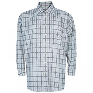 Burberry Men's Check Cotton Shirt XXL