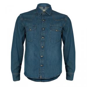 Burberry Indigo Denim Long Sleeve Buttondown Shirt M
