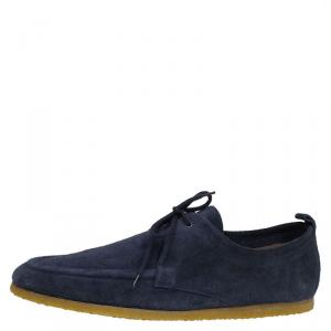 Burberry Navy Blue Suede Tobias Loafers Size 45