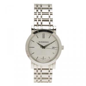 Burberry Silver Stainless Steel BU1350 Men's Wristwatch 38MM