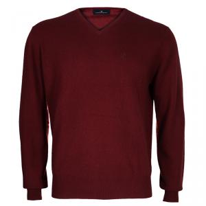 Pre Owned CH Carolina Herrera Men's Red Cashmere Pullover l