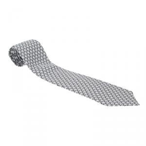 Chanel Monochrome CC Print Silk Tie