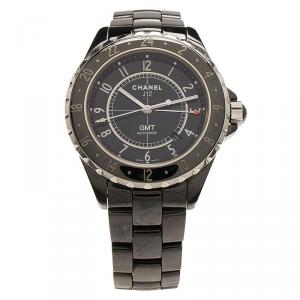 Chanel Black Ceramic J12 Men's Wristwatch