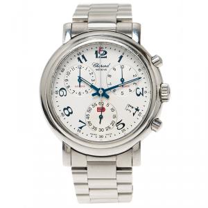 Chopard White Stainless Steel Mille Miglia Men's Wristwatch 38MM