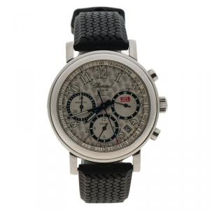 Chopard Silver Stainless Steel Mille Miglia 8331 Chronograph Men's Wristwatch 39MM