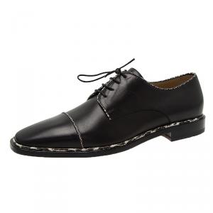 Christian Louboutin Black Python Trim Derby Size 42