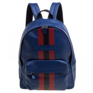 Coach Midnight Blue Leather New Varsity Charles Backpack