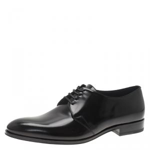 Dior Black Patent Lace Up Derby Size 42