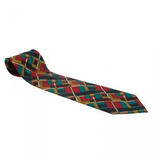 Dior Multicolor Print Silk Tie