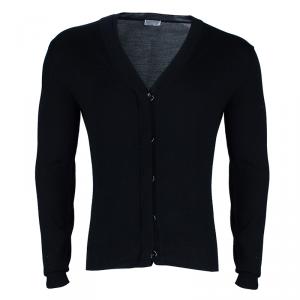 Dior Men's Black Button Down Cardigan S
