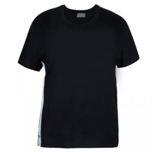 Dior Men's Black and White T-Shirt S