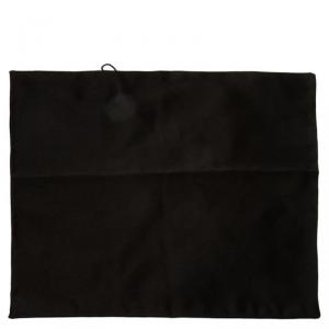 Dolce and Gabbana Thick Black Silk Pocket Square