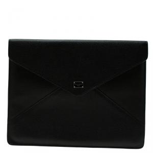 Dolce and Gabbana Black Leather iPad Envelope Case