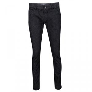 Pre Owned بنطلون دولتشي أند غابانا 14 غولد دنيم أسود باهت بقصة مستقيمة M