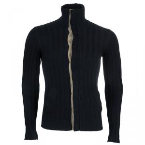 Pre Owned Dolce and Gabbana Men's Rib Knit Cardigan S