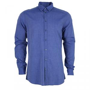 Pre Owned Dolce and Gabbana Men's Blue Shirt L
