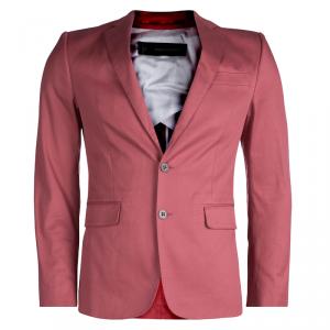 DSquared2 Pink Cotton Tailored Blazer S