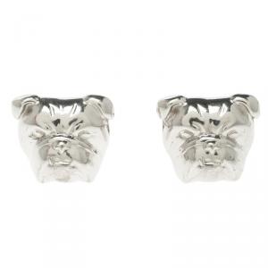 Alfred Dunhill Iconic Bulldog Silver Cufflinks