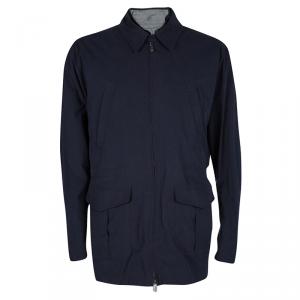 Dunhill Navy Blue Cotton Vest and Jacket Set L