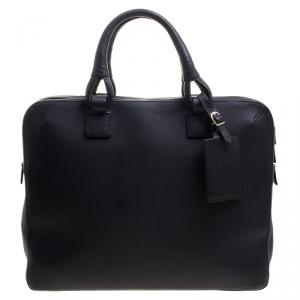Dunhill Black Leather Business Briefcase