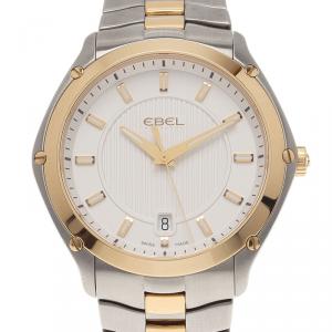 Ebel White Stainless Steel Classic Sport Men's Wristwatch 40MM