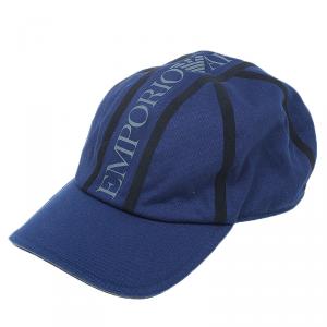 Pre Owned Emporio Armani Blue Logo Cap Size L - XL 